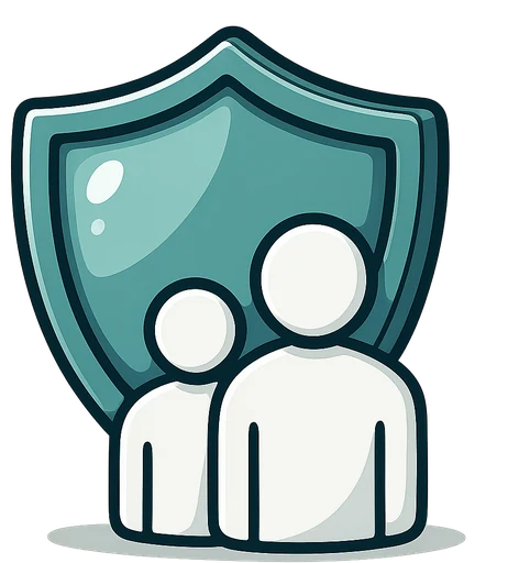 Public liability insurance icon showing a protection shield for mining contractors