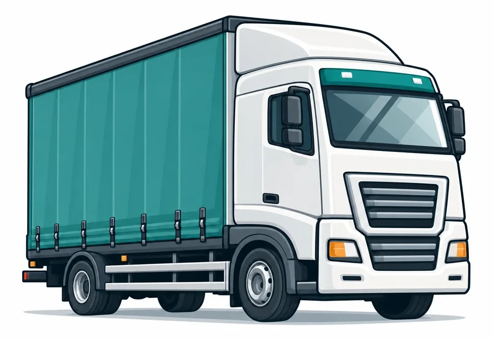 Freight box truck representing hire-and-reward carriers
