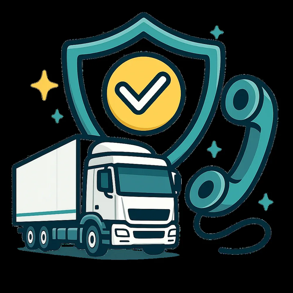 Shield with headset representing cargo claims advocacy